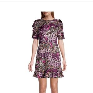 Kate Spade Silk Pacific Petals Smocked Dress Size 2